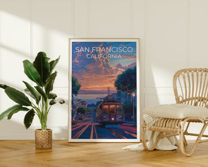 San Francisco Travel Poster, California Wall Art, California Print, San Francisco Poster, California Poster, City Poster, Wall Decor