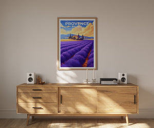 Provence Travel Poster, France Wall Art, Lavender Print, Provence Poster, Flowers Poster, Nature Poster, Provence Art