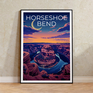 Horseshoe Bend Poster, Horseshoe Bend Print, Arizona Art, Arizona Print, Horseshoe Bend Travel Poster, Horseshoe Bend Gift
