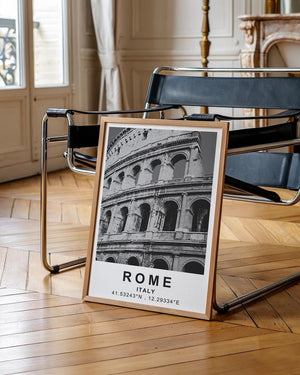 Rome Poster, Italy Travel Print, Europe Art, Colosseum Illustration, Roman Architecture Poster, Scenic Wall Art, Home Decor, Birthday Gift