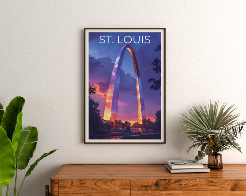 St. Louis Poster, St. Louis Print, Gateway Arch Poster, Gateway Arch Print, St. Louis Arch Poster, Gateway Arch Art, St. Louis Art