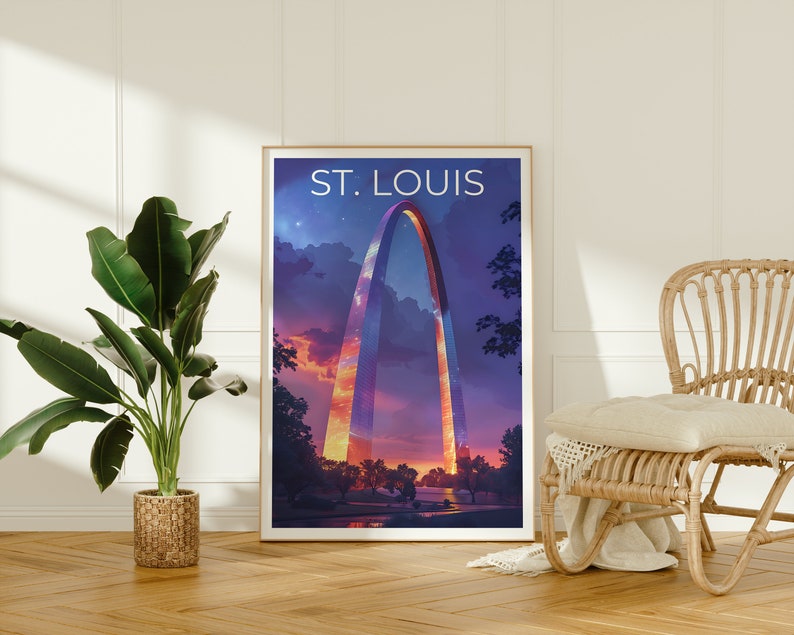 St. Louis Poster, St. Louis Print, Gateway Arch Poster, Gateway Arch Print, St. Louis Arch Poster, Gateway Arch Art, St. Louis Art