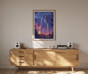 St. Louis Poster, St. Louis Print, Gateway Arch Poster, Gateway Arch Print, St. Louis Arch Poster, Gateway Arch Art, St. Louis Art