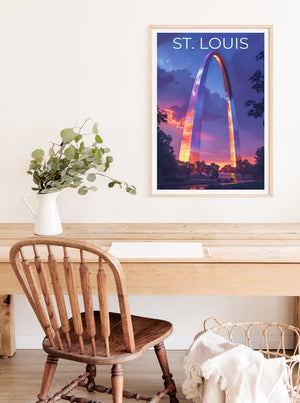 St. Louis Poster, St. Louis Print, Gateway Arch Poster, Gateway Arch Print, St. Louis Arch Poster, Gateway Arch Art, St. Louis Art