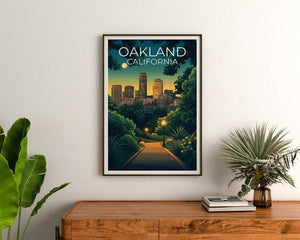 Oakland Poster, Oakland Print, California Poster, California Print, Oakland Travel Poster, California Art, Oakland Art