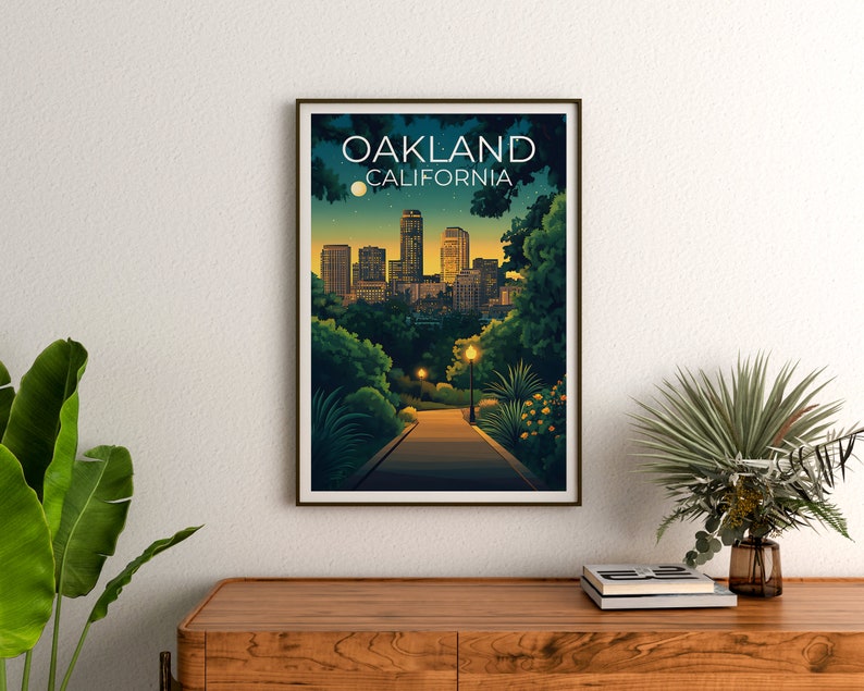 Oakland Poster, Oakland Print, California Poster, California Print, Oakland Travel Poster, California Art, Oakland Art