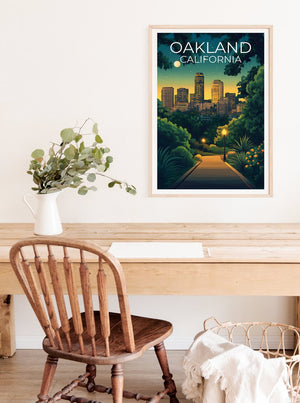 Oakland Poster, Oakland Print, California Poster, California Print, Oakland Travel Poster, California Art, Oakland Art
