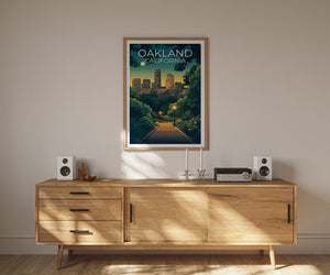 Oakland Poster, Oakland Print, California Poster, California Print, Oakland Travel Poster, California Art, Oakland Art