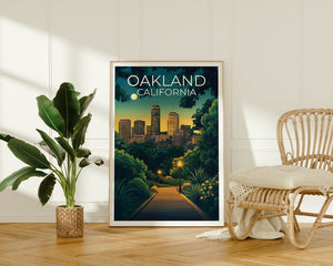 Oakland Poster, Oakland Print, California Poster, California Print, Oakland Travel Poster, California Art, Oakland Art