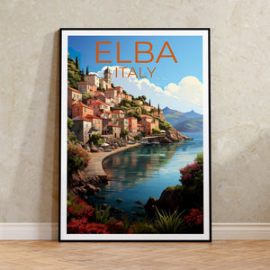 Elba Travel Poster, Italy Wall Art, Italy Print, Elba Poster, Italy Poster, Elba Poster, Italy Art