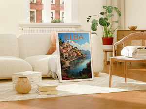 Elba Travel Poster, Italy Wall Art, Italy Print, Elba Poster, Italy Poster, Elba Poster, Italy Art