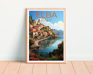 Elba Travel Poster, Italy Wall Art, Italy Print, Elba Poster, Italy Poster, Elba Poster, Italy Art