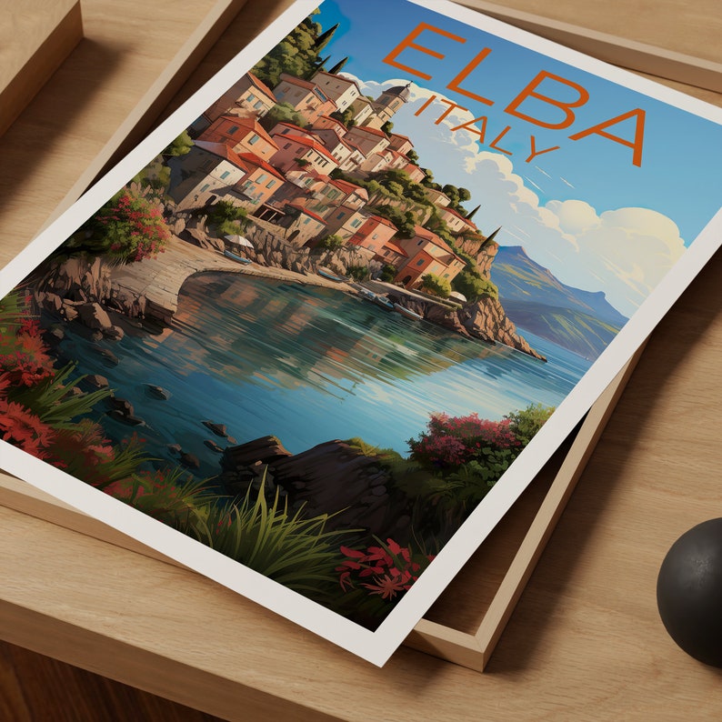 Elba Travel Poster, Italy Wall Art, Italy Print, Elba Poster, Italy Poster, Elba Poster, Italy Art