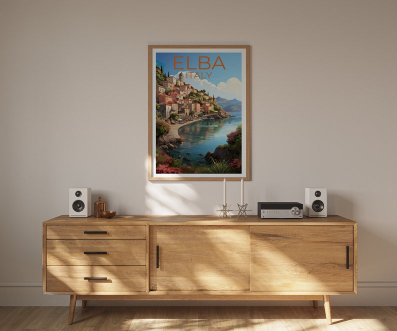 Elba Travel Poster, Italy Wall Art, Italy Print, Elba Poster, Italy Poster, Elba Poster, Italy Art