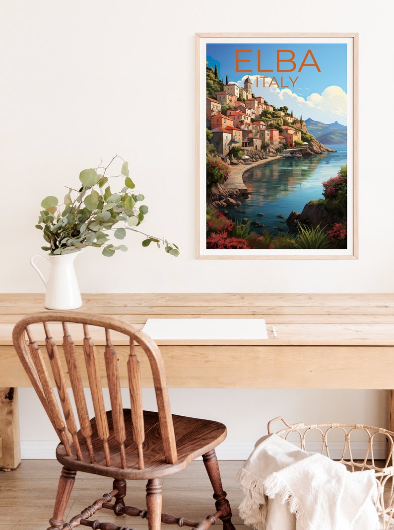 Elba Travel Poster, Italy Wall Art, Italy Print, Elba Poster, Italy Poster, Elba Poster, Italy Art
