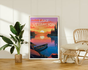 Lake Vermilion Poster, Lake Vermilion Print, Minnesota Art, Minnesota Print, Lake Vermilion Poster, Lake Poster, Minnesota Gift