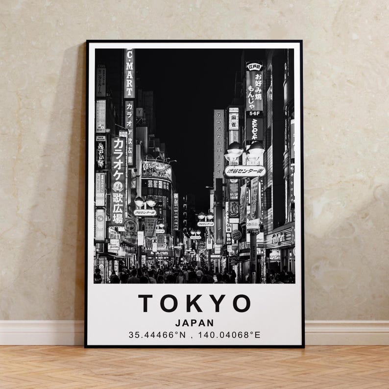 Tokyo Poster, Japan Travel Print, Asia Art, Tokyo Photo Poster, City Poster, Scenic Wall Art, Home Decor, Birthday Gift