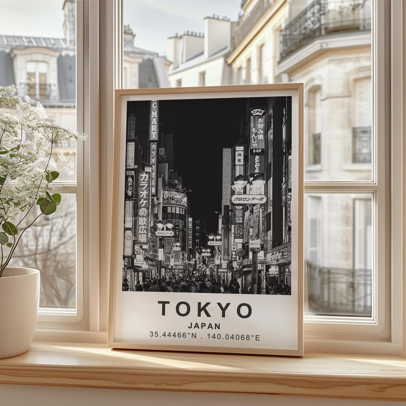 Tokyo Poster, Japan Travel Print, Asia Art, Tokyo Photo Poster, City Poster, Scenic Wall Art, Home Decor, Birthday Gift