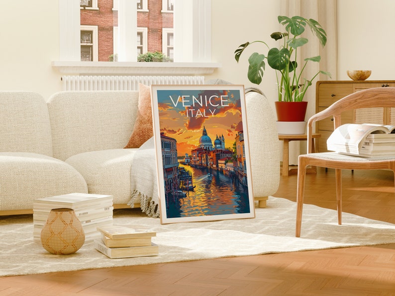 Venice Poster, Venice Print, Italy Poster, Italy Print, Venice Gondola Travel Poster, Italy Art, Venice Art