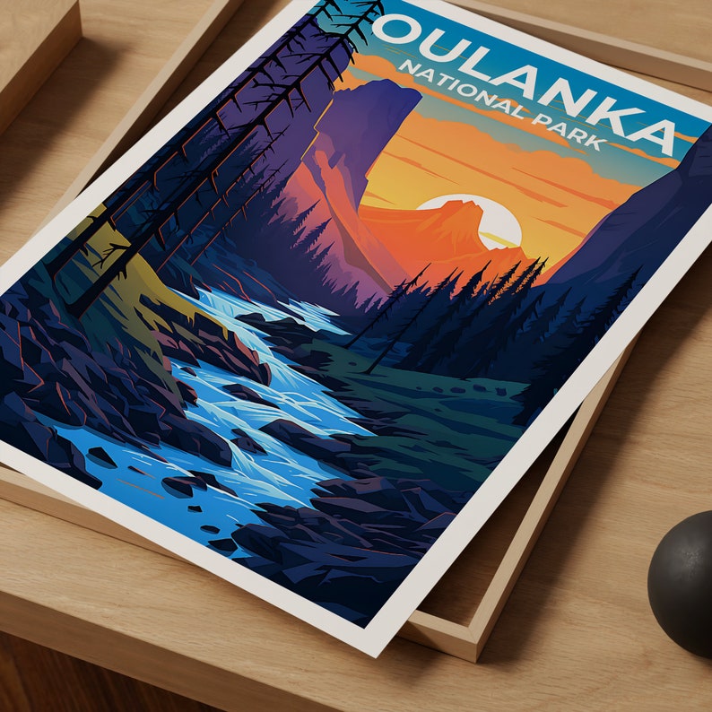 Oulanka Travel Poster, Finland Wall Art, Finland Print, Oulanka Poster, Finland Poster, Nature Poster, Oulanka Art
