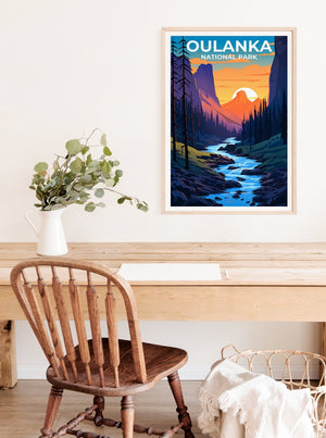 Oulanka Travel Poster, Finland Wall Art, Finland Print, Oulanka Poster, Finland Poster, Nature Poster, Oulanka Art