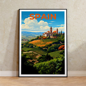 Affiche de voyage en Espagne, affiche d'Espagne, impression d'Andalousie, affiche d'Andalousie, affiche rurale, affiche d'Europe, impression d'Espagne