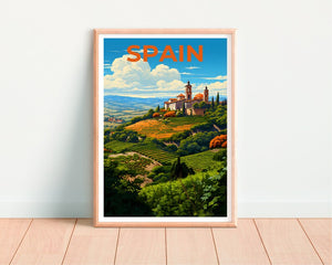 Affiche de voyage en Espagne, affiche d'Espagne, impression d'Andalousie, affiche d'Andalousie, affiche rurale, affiche d'Europe, impression d'Espagne