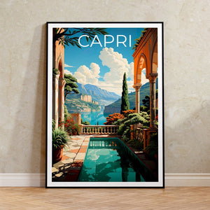 Capri Poster, Capri Print, Italy Poster, Italy Print, Capri Travel Poster, Italy Art, Capri Art