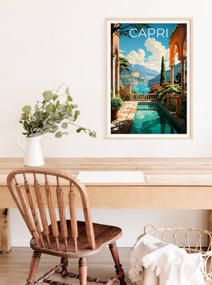 Capri Poster, Capri Print, Italy Poster, Italy Print, Capri Travel Poster, Italy Art, Capri Art