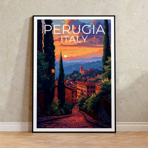 Perugia Poster, Perugia Print, Italy Poster, Italy Print, Perugia Travel Poster, Italy Art, Italy Print