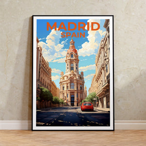 Madrid Travel Poster, Spain Wall Art, Spain Print, Madrid Poster, Spain Poster, Madrid Poster, Spain Wall Art