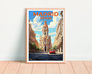 Madrid Travel Poster, Spain Wall Art, Spain Print, Madrid Poster, Spain Poster, Madrid Poster, Spain Wall Art