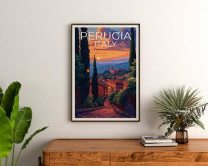 Perugia Poster, Perugia Print, Italy Poster, Italy Print, Perugia Travel Poster, Italy Art, Italy Print