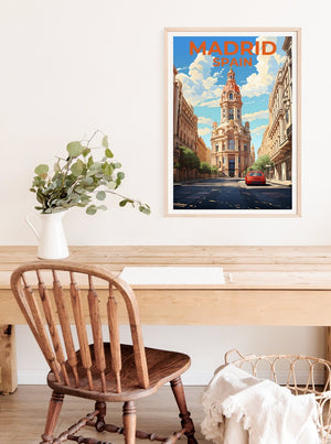 Madrid Travel Poster, Spain Wall Art, Spain Print, Madrid Poster, Spain Poster, Madrid Poster, Spain Wall Art