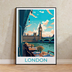 London Travel Poster, London Wall Art, London Print, Big Ben Poster, Big Ben Art, Europe Poster, Poster Art, Wall Decor