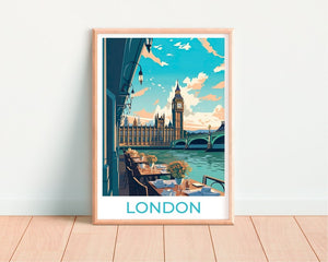 London Travel Poster, London Wall Art, London Print, Big Ben Poster, Big Ben Art, Europe Poster, Poster Art, Wall Decor