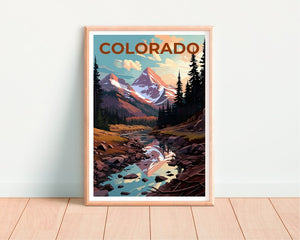 Colorado Poster, Colorado Print, Rockies Art, Rocky Mountains Print, Colorado Travel Poster, Rockies Poster, Colorado Wall Art