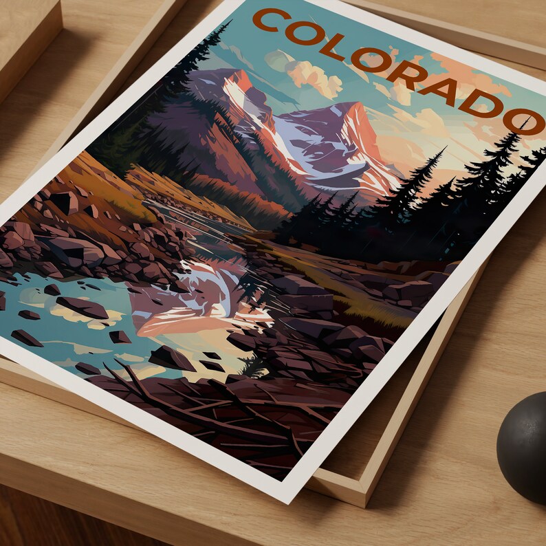 Colorado Poster, Colorado Print, Rockies Art, Rocky Mountains Print, Colorado Travel Poster, Rockies Poster, Colorado Wall Art