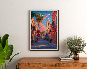 Lecce Poster, Italy Travel Print, Europe Art, Italian Architecture Illustration, Scenic Wall Art, Home Decor, Birthday Gift