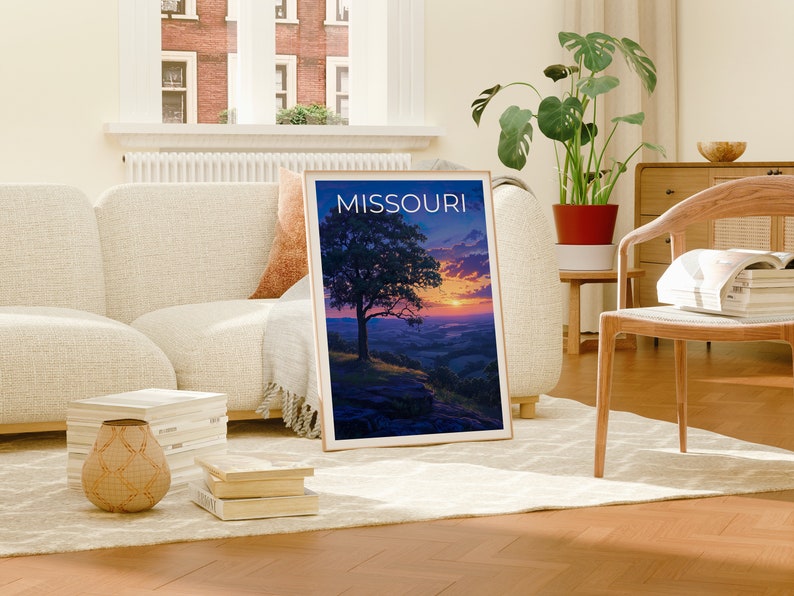 Missouri Travel Poster, Missouri Wall Art, Missouri Print, Missouri Poster, Nature Poster, Missouri Art