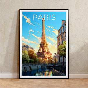 Paris Travel Poster, France Wall Art, France Print, Paris Poster, Eiffel Tower Poster, City Poster, Paris Art