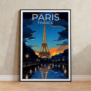 Paris Travel Poster, France Wall Art, France Print, Paris Poster, Eiffel Tower Poster, City Poster, Paris Art