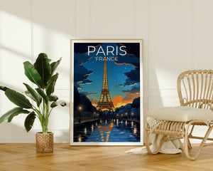 Paris Travel Poster, France Wall Art, France Print, Paris Poster, Eiffel Tower Poster, City Poster, Paris Art
