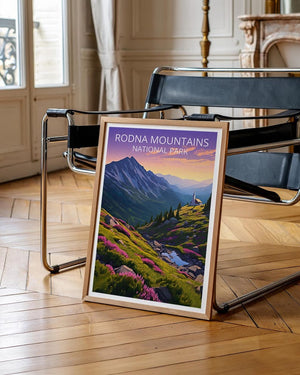 Rodna Mountains National Park Travel Print Romania Poster  Romania Illustration Rodna Mountains Poster Home Decor Birthday Gift