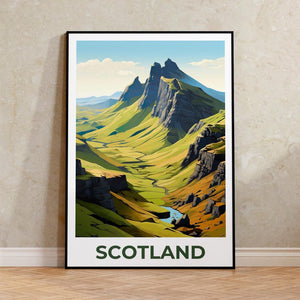 Scottish Highlands Poster -  United Kingdom Landscape Wall Art
