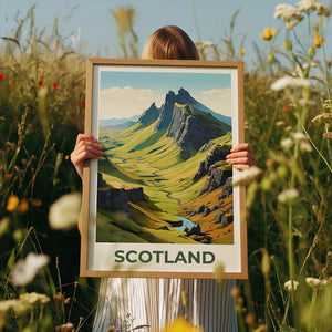 Scottish Highlands Poster -  United Kingdom Landscape Wall Art