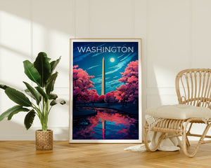 Washington D.C. Poster, Washington Monument Print, Washington Monument Art, Washington DC Print, Washington Monument Poster