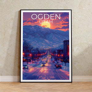 Ogden Poster, Ogden Print, Utah Poster, Utah Print, Ogden Travel Poster, Utah Art, Ogden Art