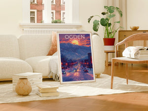 Ogden Poster, Ogden Print, Utah Poster, Utah Print, Ogden Travel Poster, Utah Art, Ogden Art