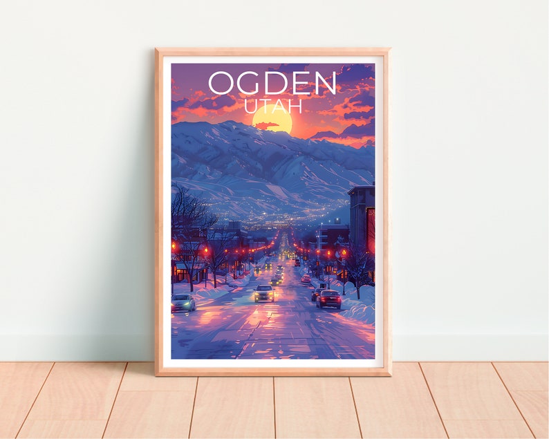Ogden Poster, Ogden Print, Utah Poster, Utah Print, Ogden Travel Poster, Utah Art, Ogden Art